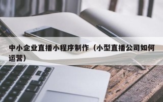 南阳中小企业直播小程序制作（小型直播公司如何运营）